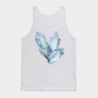 Blue crystals watercolor Tank Top